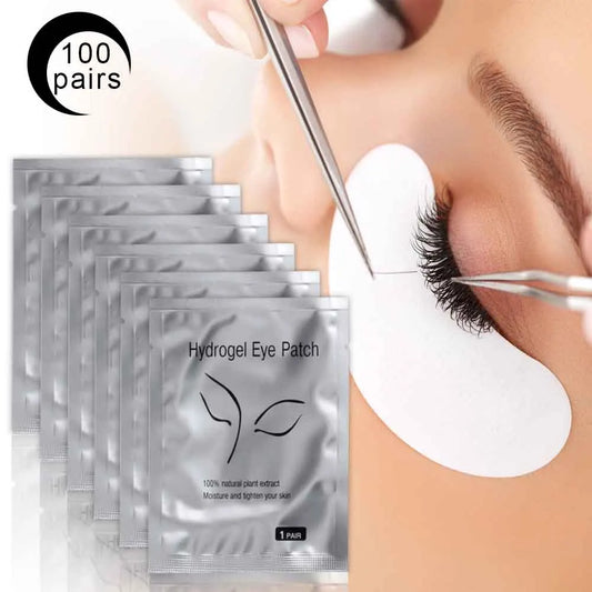 50/100pairs Eyelashes For Eyelash Extensions Eye Pads Pillows Disposable Patch Under Lash Tips Lint Free Sticker Wraps Makeup