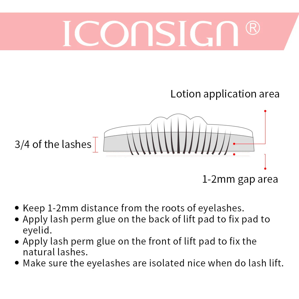 ICONSIGN Lash Lift Kit Lifiting Eyelash Eyelash Enhancer Eyelash Lifting Kit Lash Perm Eye Makeup Can Do Your Logo