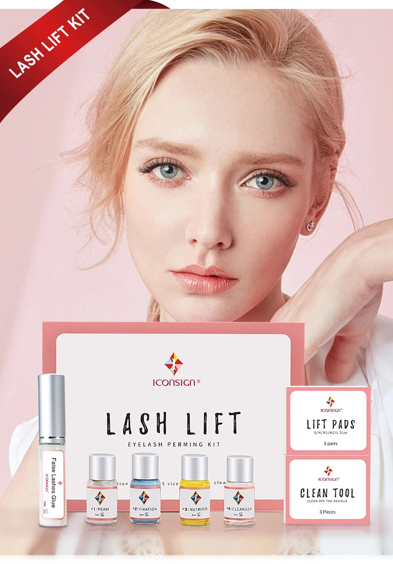 ICONSIGN Lash Lift Kit Lifiting Eyelash Eyelash Enhancer Eyelash Lifting Kit Lash Perm Eye Makeup Can Do Your Logo